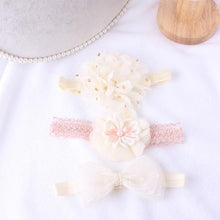 Load image into Gallery viewer, Luxury Modern Baby Headband Crown Flower Bows Hairband Baby Girl Headbands Newborn Hair Accessories Elastic Baby Hair Band

