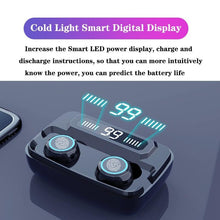Load image into Gallery viewer, STEVVEX 3500mAh LED Bluetooth Wireless Earphones Headphones Earbuds TWS Touch Control Sport Headset Noise Cancel Earphone Headphone
