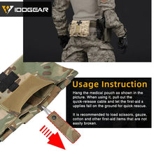 Load image into Gallery viewer, IDOGEAR Tactical First Aid Kit Pouch Medical Organizer Pouch MOLLE 9022B Medical Equipment 3548
