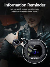 Load image into Gallery viewer, Ocean Army Smart Watch For Menand Woman For  Fitness and Sport With Tracker Blood Pressure Message Push Heart Rate Monitor and Clock Smartwatc For Android
