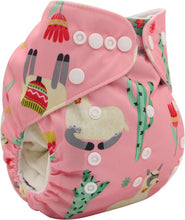 Load image into Gallery viewer, Modrn Printed Baby Pocket Cloth Diaper Nappy Reusable Adjustable Washable Nappies For Baby Boys and Baby Girls In Elegant Style
