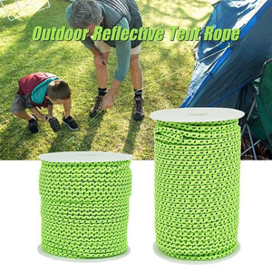 10M Reflective Rope Paracord 2.5/4MM Diameter Reflective String Outdoor Tent Rope for Camping Tent Awning Outdoor Gear Lanyard