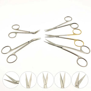 Stainless steel wow beak scissors nasal septum gold handle bird beak scissors plastic surgery scissors