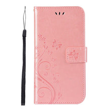 Load image into Gallery viewer, Girls Flip Wallet Case For iPhone 13 12 Mini Stand Leather Back Cover Cute Wallet Design PU Leather Phone Case For iPhone
