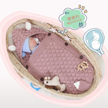Load image into Gallery viewer, Stevvex Knitted Newborn Baby Blanket Baby Sleeping Bags Stroller Bedding Warm Swaddle Wrap

