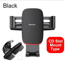 Load image into Gallery viewer, 360 Degree Rotation Car Phone Holder For Car Air Vent / CD Slot Mount Phone Holder Stand Metal Gravity Mobile Phone Holder

