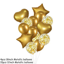 Load image into Gallery viewer, 14Pcs Multi Confetti Balloons For Happy Birthday Party Balloons In Several Luxury Variant Helium Ballons For Celebrations for Boy Girls and  Babies party
