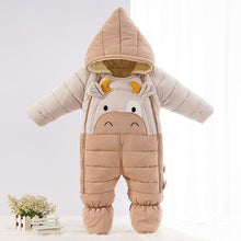 Load image into Gallery viewer, Baby Winter Wear Clothes Snowsuit Cute Calf Infant Snow Jacket Thicken Jumpsuit Children Coat For Babies In Modern Interesting Design
