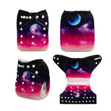 Load image into Gallery viewer, Most Popular Digital Position Baby Cloth Diaper with Microfiber Insert In Modern Printed Design For Baby Boys and Baby Girls KIds
