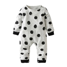 Load image into Gallery viewer, Fashion "It wasnt me " Baby Boy Girl Clothes Newborn Toddler Long-sleeved Dot jumpsuit Infant Clothing set Outfits
