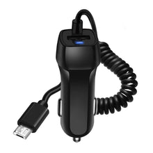 Load image into Gallery viewer, Car Charger With USB Cable Mobile Phone Charger Micro USB Type C Cable Fast Car Phone Charger
