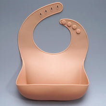 Load image into Gallery viewer, Newborns Solid Silicone Baby Feeding Bibs Burp Cloths Fashionable Breastplate Baby Stuff For Kids
