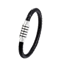 Load image into Gallery viewer, New Fashion Stainless Steel Bracelet Men Punk Genuine Leather Bracelets &amp; Bangles Charm Jewelry Anchor Style
