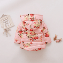Load image into Gallery viewer, Luxury Modern Designer New Winter Baby Outerwear Hooded Printed Cotton Padded Jacket and Coats For Babies and Girls Kids
