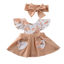 Load image into Gallery viewer, Trend New Designer Infant Baby Girl Clothes Flower Ruffle Princess Dress Sundress Outfit For Birthday With Big Bow
