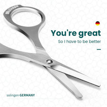 Load image into Gallery viewer, MR.GREEN Nose Hair Scissor Makeup Scissors Surgical Grade Stainless Steel Face fine Hair Removal Tools  With Rounded tips
