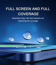 Load image into Gallery viewer, 4K HD Full Cover Protective Glass on For iphone 11 12 13 14 PRO MAX Screen Protector Tempered Glass On iphone 14 Plus X XR Glass Tempered Glass Film with HD Clarity Touch Accurate Impact Absorb Screen Protector
