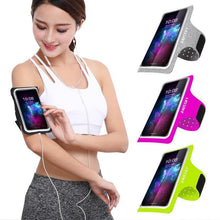 Load image into Gallery viewer, Running Gray Armband Sport Phone Case On Hand Mobile Holder Arm Band Wrist Bag For Workout
