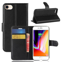 Load image into Gallery viewer, Phone Case For IPHONE 7 8 Plus Wallet Case Flip Leather Back Cover For IPHONE7 IPHONE8 IPHONE 7plus 8plus Simple Case Foldable Case Leather Case Flip Phone Cover Case
