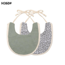 Load image into Gallery viewer, Handmade Luxury Floral Baby Bib Accessories Burp Cloths Newborn Baby Boy Girl Kids Cartoon Bibs 100% Cotton Linen Waterproof Saliva Bib For Kids
