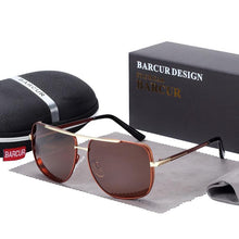Load image into Gallery viewer, Luxury Elegant Square Polarized Sunglasses Brand Driving Glasses for Men and Boys With UV400 Protection

