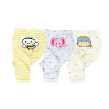 Load image into Gallery viewer, 3/4PCS/SET Newborn Pants Cartoon Design Four Seasons Baby 100%Cotton Soft Girl Pants Baby Boy trousers Pants 0-24M For Kids
