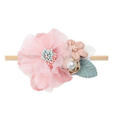Load image into Gallery viewer, Handmade Luxury Pearl Baby Headbands Bundle Nylon Elastic  Newborn Hair Accessories for Girls Kids
