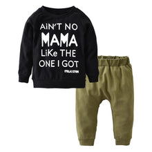 Load image into Gallery viewer, Newborn Baby Boy Clothes Set Long Sleeve Letter Like A Boss T-shirt , Pants Infant Clothing Set For Baby
