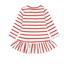 Load image into Gallery viewer, Baby Girls Long Sleeve Stripe  Christmas   Outfits Dress For Girls Clothes Unique Design Excellent Look
