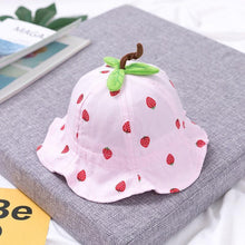 Load image into Gallery viewer, Baby Sun Hat Heart Print Baby Boy/Girl Hat Outdoor Kids Bucket Hat Children Hat Baby Beach Caps Beanie For Girls
