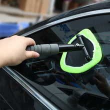 Load image into Gallery viewer, Window Scraping Mist Eliminator Microfiber Car Window Cleaner Telescopic Window Glass Cleaner Car Windshield Cleaning Brush
