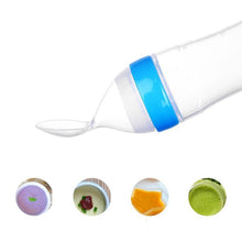 Load image into Gallery viewer, NEW Baby Feeding Bottle Spoon With Silicone Spoon Newborn Infant Squeeze Spoon Toddler Supplement food Bottle Feeder For Kids and Baby
