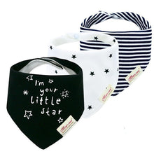 Load image into Gallery viewer, Moder 3PCS Baby Bibs Bandanna Lot Cotton Multi-style Triangle Cartoon For Infant Boys And Girls
