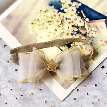 Load image into Gallery viewer, Luxury Modern Pearl Handmade Baby Girls Bowknot Crown Headband Lace Elastic Hair Band Bow For Girls Baby
