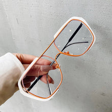 Load image into Gallery viewer, Oversized Sunglasses Women Fashion Sun Glasses For Women Brand Designer Vintage Glasses Men Square Sunglasses Men Metal Eyewear
