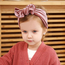 Load image into Gallery viewer, Gold Luxury Hairbands Newborn Baby Turban Infant Toddler Elastic Hair Bands Baby Girl Hair Accessories For Kids
