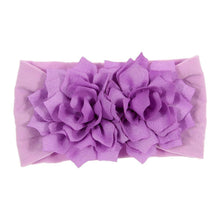 Load image into Gallery viewer, Cute 1PCS Baby Girls Lotus Flower Nylon Headband Knot Elastic Newborn Toddler Headwraps Kids Hair Accessories Gifts
