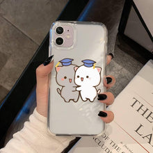 Load image into Gallery viewer, Cat Phone Case For Iphone 11 12 13 Mini Pro Xs Max 8 7 6 6s Plus X 5s Se 2020 Xr Case Polycarbonate Printed Colorful Design Silicone Phone Case
