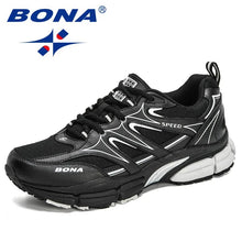 Load image into Gallery viewer, BONA New Designers Action Leather Mesh Running Shoes  Men Large Size Sneakers Sport Shoes Man Walking Jogging Footwear
