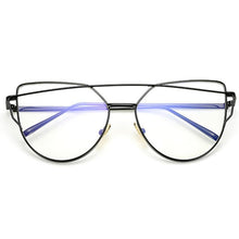 Load image into Gallery viewer, NEW  Stevvex Designer Cat eye Sunglasses For Women and Ladies in Vintage Metal Reflective Glasse Mirror Retro Oculos De Sol Gafas Style With UV 400 Protection
