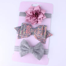 Load image into Gallery viewer, Bow Set Baby Girl Bows Hair Accessories Chiffon Flower Headband Bow knot Party Princess Dress Decoration For Girls Baby and Kids

