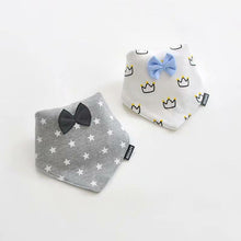 Load image into Gallery viewer, 2 Pcs Baby Bibs Bandana Cotton Double Layers Drool Bib For Boys And Girls Triangle Bibs Infant Towel
