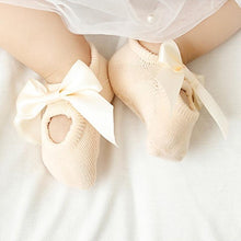 Load image into Gallery viewer, Baby Girl  Anti-Slip Cotton Bow Lace Flower Floor Socks Spring Socks Excellent Quality Everyday Wear
