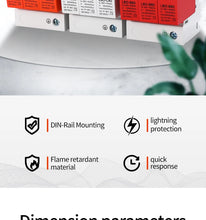 Load image into Gallery viewer, 1Pcs AC SPD Surge Protector LBO Low Voltage  Distribution Household Arrester Lightning Protection Device 2P 3P 4P Switch Module
