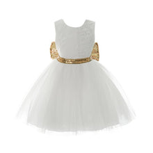 Load image into Gallery viewer, Pink Backless Princess Gold Luxury Dress With Bow Baby Dress for Girl Birthday Party Newborn dress For Birthday Girls Dress 1-5 years
