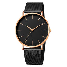 Load image into Gallery viewer, STEVVEX Women Watch Rose Gold  Style Women's Mesh Belt ultra-thin Fashion para Luxury Wrist Watches For Women and Girls
