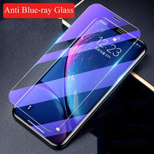 Load image into Gallery viewer, 3D Genuine Tempered Glass Full Screen Protector Guard Cover Compatible with iPhone SE 2020 Glass For iPhone 12 11 13 14 Pro Max Plus Mini X XR XS Max Anti Blue Tempered Glass Screen Protector
