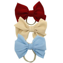 Load image into Gallery viewer, Modern Luxury Elegant Baby Girls Headband Turban Photography Props Baby Hair Accessories Bow 3 Pcs Set For Girls Baby
