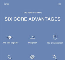 Load image into Gallery viewer, 20000D Curved Full Cover Glass On For iPhone 12 Mini 11 12 Pro X XR XS Max SE 6 6S 7 8 Plus Tempered Glass Film Screen Protector Tempered Glass Protective Film HD Clear Screen Glass For iPhone
