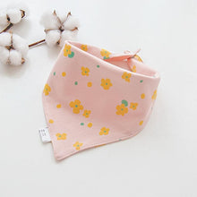 Load image into Gallery viewer, Cotton Cartoon Bandana Feeding Saliva Towel Waterproof Bibs For Baby Burp Accessory Adjustable Button Durable Baby Towels
